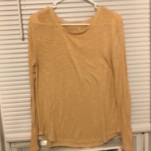 yellow long sleeve soft and sexy